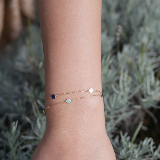 Azzurro - 18k Zlatý náramok
