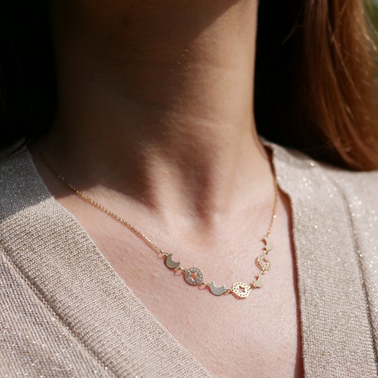 Diluna - 14k Zlatý náhrdelník