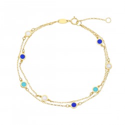 Azzurro - 18k Zlatý náramok